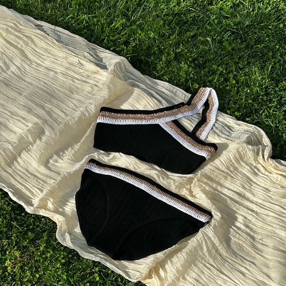 Tabula rasa two piece knitted bikini